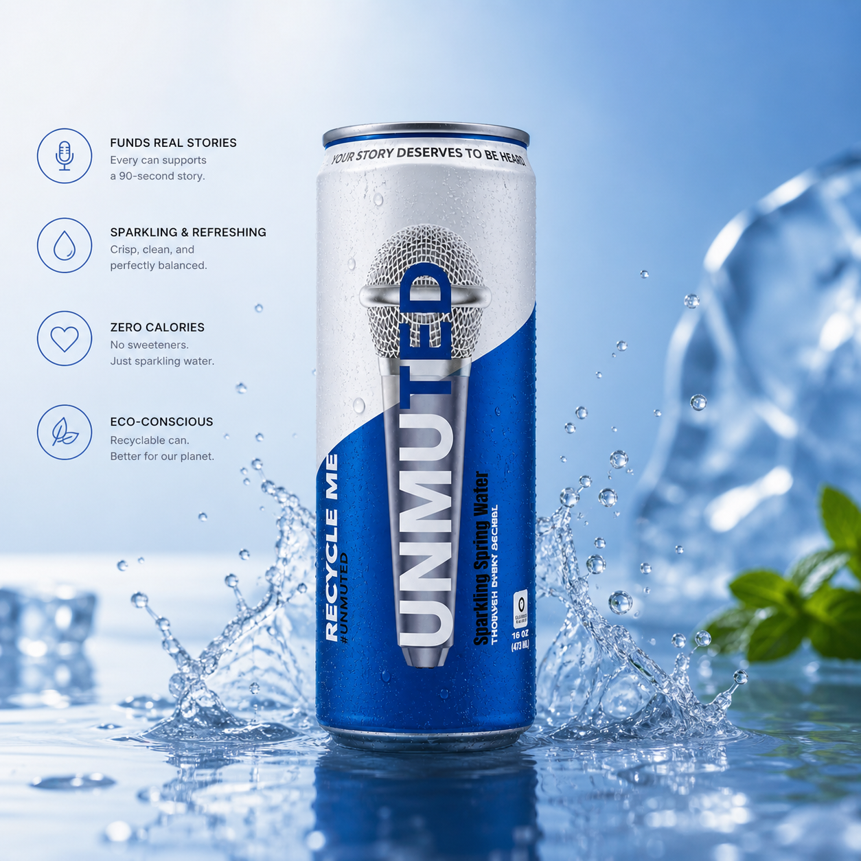Single Can — Sparkling Spring Water